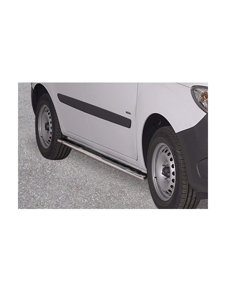 Pedane laterali ovali in acciaio inox lucido Mercedes Citan 2012 2020