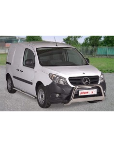 Pedane laterali ovali in acciaio inox lucido Mercedes Citan 2012 2020 2