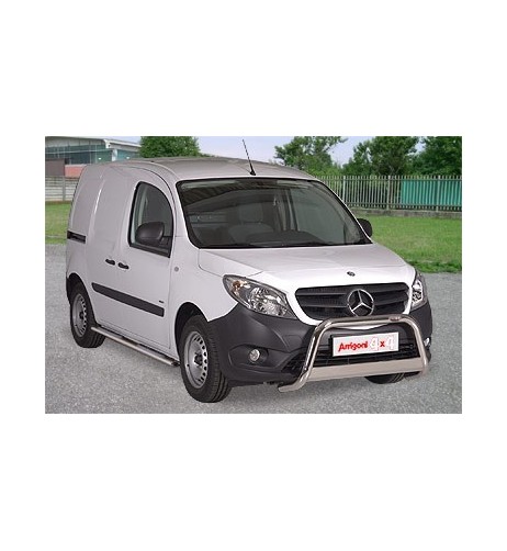 Pedane laterali ovali in acciaio inox lucido Mercedes Citan 2012 2020