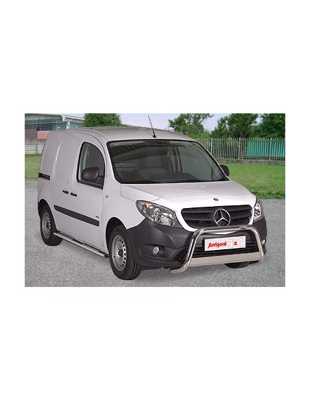 Pedane laterali ovali in acciaio inox lucido Mercedes Citan 2012 2020