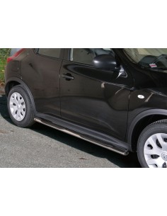 Pedane laterali ovali in acciaio inox lucido Nissan Juke 2010 2019