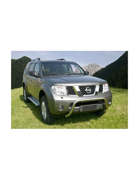 Pedane laterali ovali in acciaio inox lucido Nissan Pathfinder fino al 2010