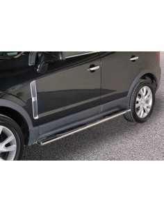 Pedane laterali ovali in acciaio inox lucido Opel Antara dal 2011