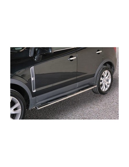 Pedane laterali ovali in acciaio inox lucido Opel Antara dal 2011