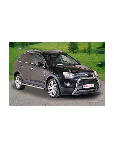 Pedane laterali ovali in acciaio inox lucido Opel Antara dal 2011