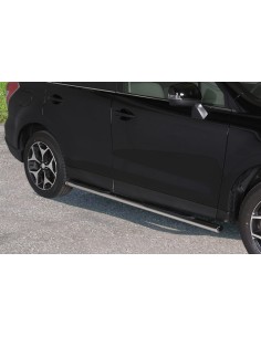 Pedane laterali ovali in acciaio inox lucido per Subaru Forester dal 2013