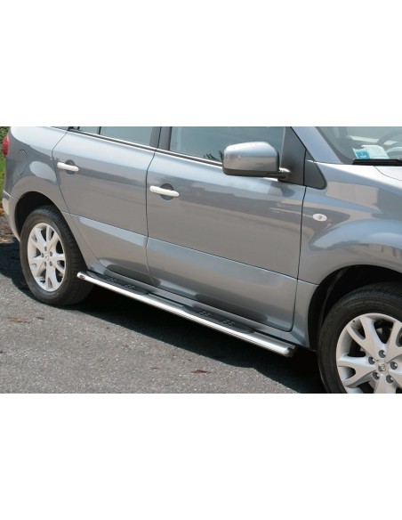 Pedane laterali ovali in acciaio inox lucido Renault Koleos dal 2008