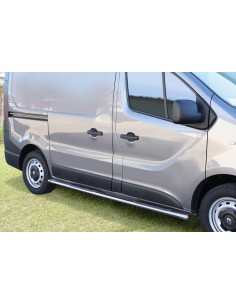 Pedane laterali ovali in acciaio inox lucido Renault Trafic dal 2014