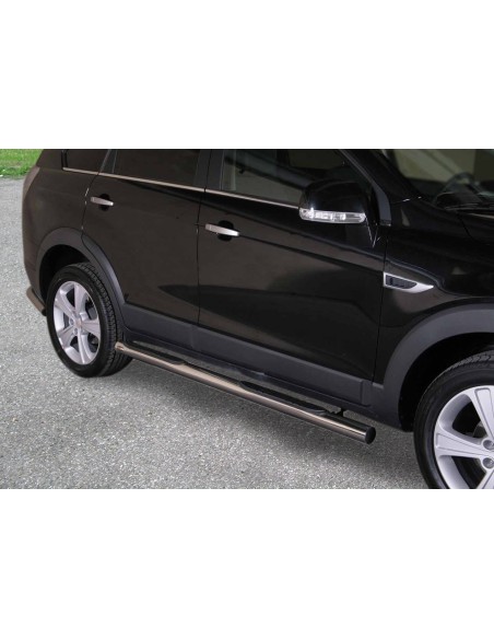Pedane laterali ovali inox lucido 70mm Chevrolet Captiva 2011 2018