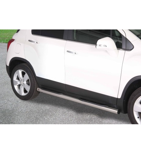 Pedane laterali ovali inox lucido 70mm Chevrolet Trax dal 2013