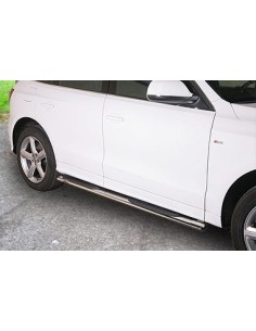 Pedane laterali ovali inox lucido Audi Q5 2008 2015