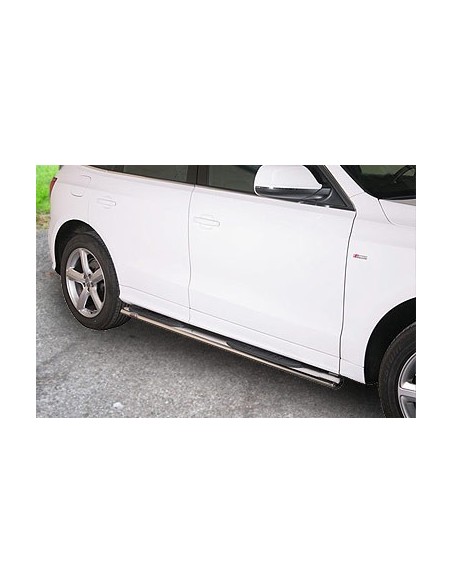 Pedane laterali ovali inox lucido Audi Q5 2008 2015