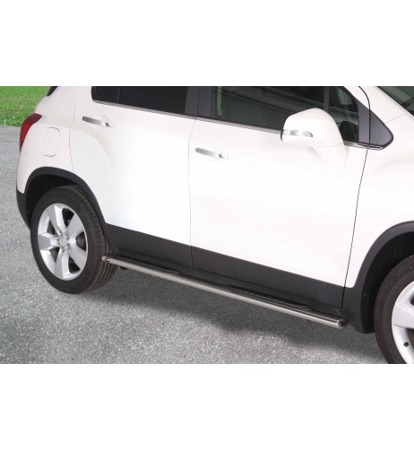 Pedane laterali ovali inox lucido Chevrolet Trax dal 2013