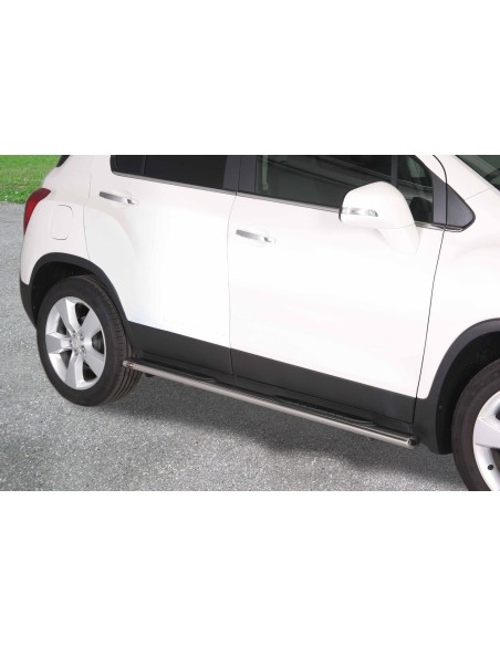 Pedane laterali ovali inox lucido Chevrolet Trax dal 2013