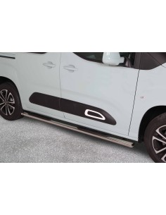 Pedane laterali ovali inox lucido Citroen Berlingo dal 2018
