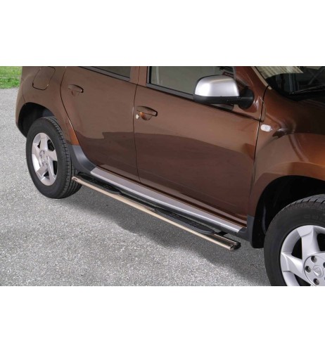 Pedane laterali ovali inox lucido Dacia Duster 2010 2017