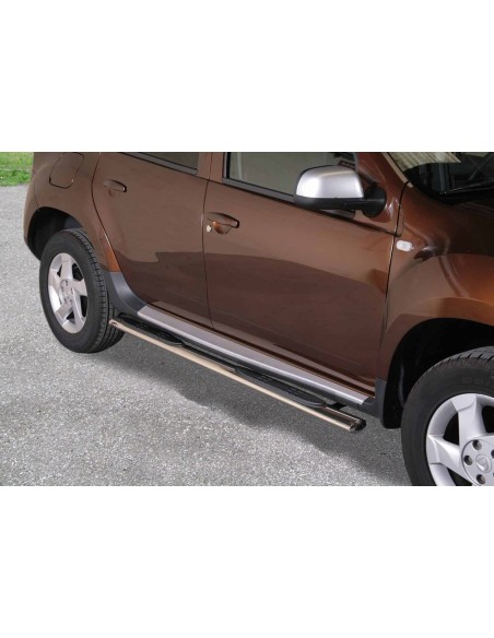 Pedane laterali ovali inox lucido Dacia Duster 2010 2017