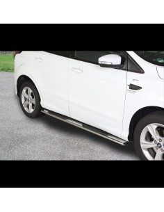 Pedane laterali ovali inox lucido Ford Kuga 2017 2019