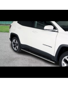 Pedane laterali ovali inox lucido Jeep Compass dal 2017