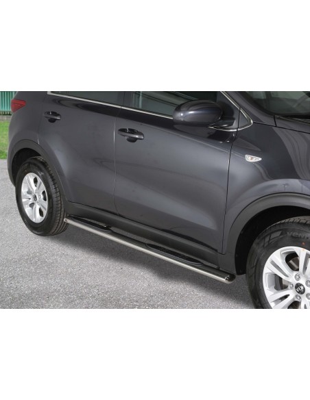 Pedane laterali ovali inox lucido Kia Sportage 2016 2021