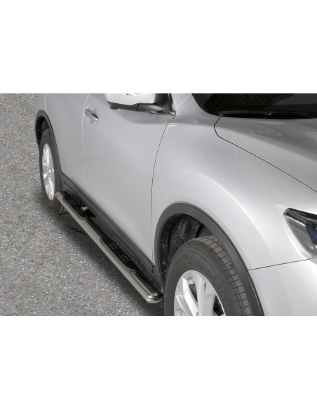 Pedane laterali ovali inox lucido Nissan X Trail dal 2015
