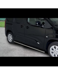 Pedane laterali ovali inox lucido Opel Combo dal 2018