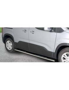 Pedane laterali ovali inox lucido Peugeot Rifter dal 2018