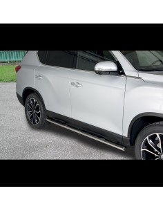 Pedane laterali ovali inox lucido SsangYong Rexton dal 2018