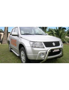 Pedane laterali ovali inox lucido Suzuki Grand Vitara dal 2005 al 2006 4 po 2