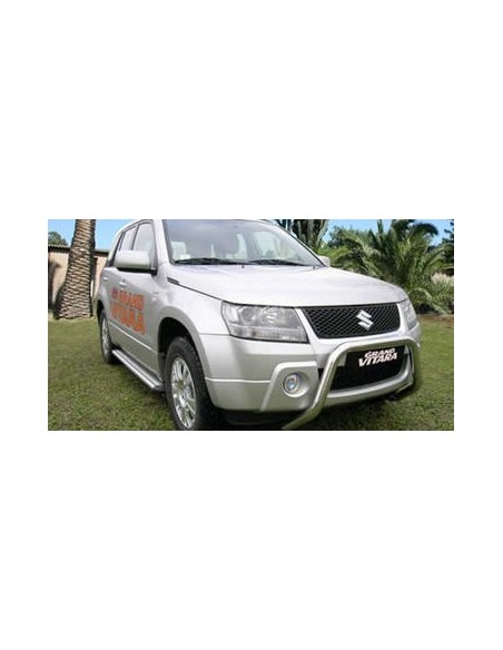 Pedane laterali ovali inox lucido Suzuki Grand Vitara dal 2005 al 2006 4 po
