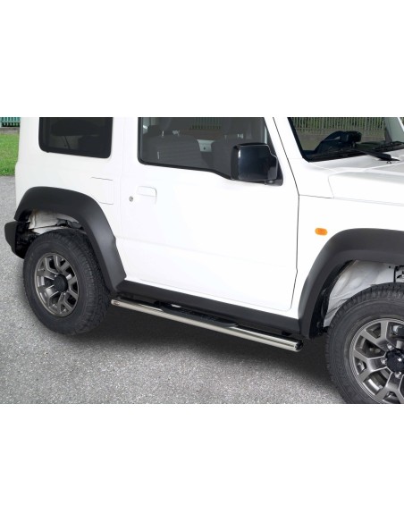 Pedane laterali ovali inox lucido Suzuki Jimny dal 2018