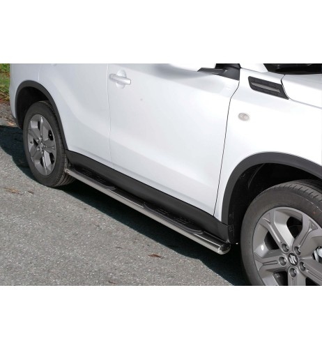 Pedane laterali ovali inox lucido Suzuki Vitara 2015 2018
