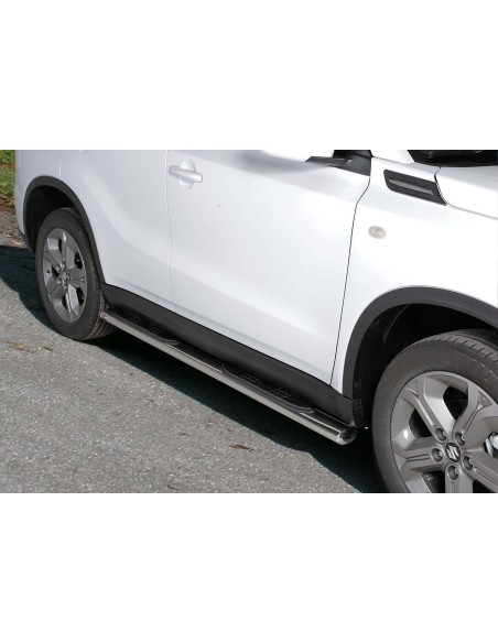 Pedane laterali ovali inox lucido Suzuki Vitara 2015 2018