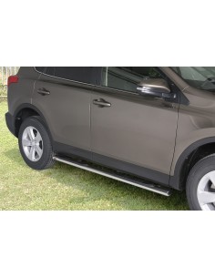Pedane laterali ovali inox lucido Toyota Rav4 2013 2018