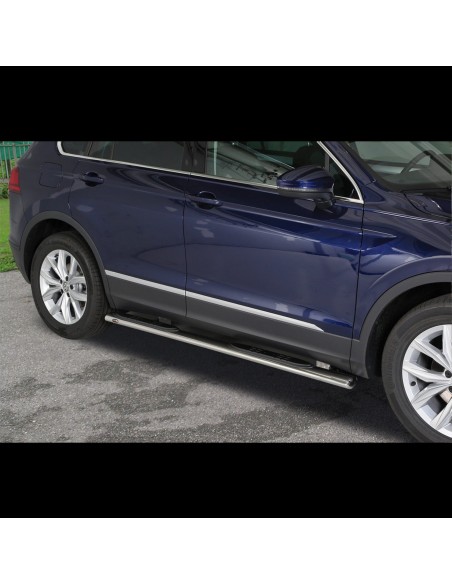Pedane laterali ovali inox lucido VW Tiguan dal 2016