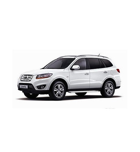 Pedane laterali S50 alluminio NERO Hyundai Santa Fe 2006 2012