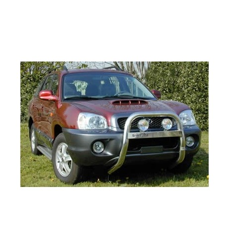 Pedane laterali S50 alluminio NERO Hyundai Santa Fe dal 2000 al 2005