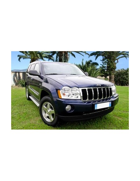 Pedane laterali S50 alluminio NERO Jeep Grand Cherokee dal 2005 al 2010