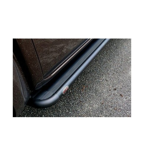 Pedane laterali S50 alluminio NERO Kia Sportage dal 2004 al 2009