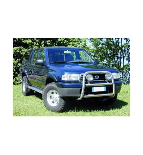 Pedane laterali S50 alluminio NERO Mazda B2500 Super Cab dal 1999 al 2006