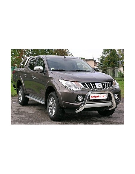 Pedane laterali S50 alluminio NERO Mitsubishi L200 Double Cab 2015 2018