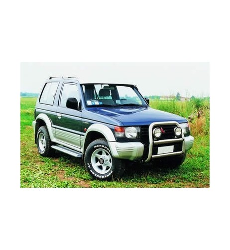 Pedane laterali S50 alluminio NERO Mitsubishi Pajero 2 porte 1991 1997