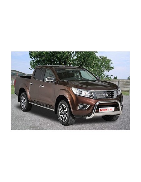 Pedane laterali S50 alluminio NERO Nissan NP300 Doppia Cabina dal 2016