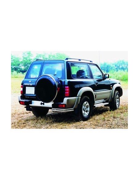 Pedane laterali S50 alluminio NERO Nissan Patrol GR dal 1998 al 2002