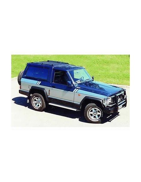 Pedane laterali S50 alluminio NERO Nissan Patrol TR Safari 2 porte