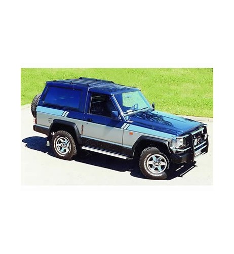 Pedane laterali S50 alluminio NERO Nissan Patrol TR Safari 4 porte