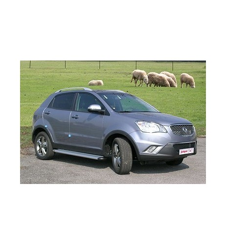 Pedane laterali S50 alluminio NERO SsangYong Korando dal 2010