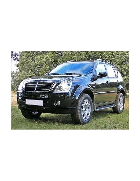 Pedane laterali S50 alluminio NERO SsangYong Rexton dal 2001 al 2012