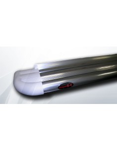 Pedane laterali S50 BIANCO stondate alluminio Fiat Fullback doppia cabina 2