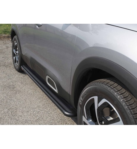 Pedane laterali S50 stondate alluminio black Citroen C5 Aircross dal 2019